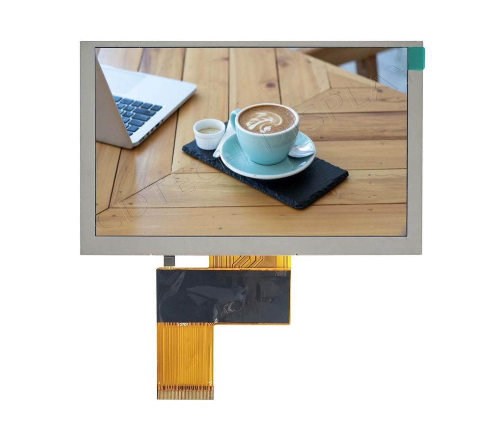 The S050HWV29HS has a 40pin LVDS interface LCD display with a screen resolution of 800x480, contrast ratio of 1000:1, brightness of 500nits, and a 5-inch industrial display