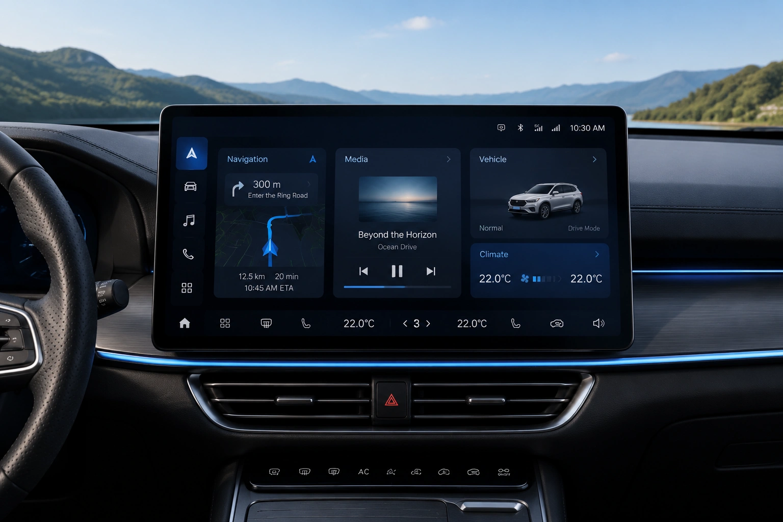 Central information display CID solution with automotive touch TFT LCD