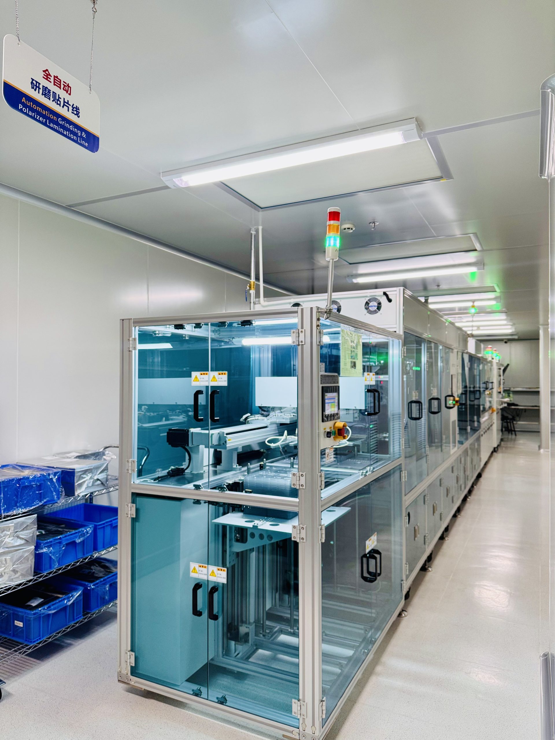 Fully automatic grinding and patching line