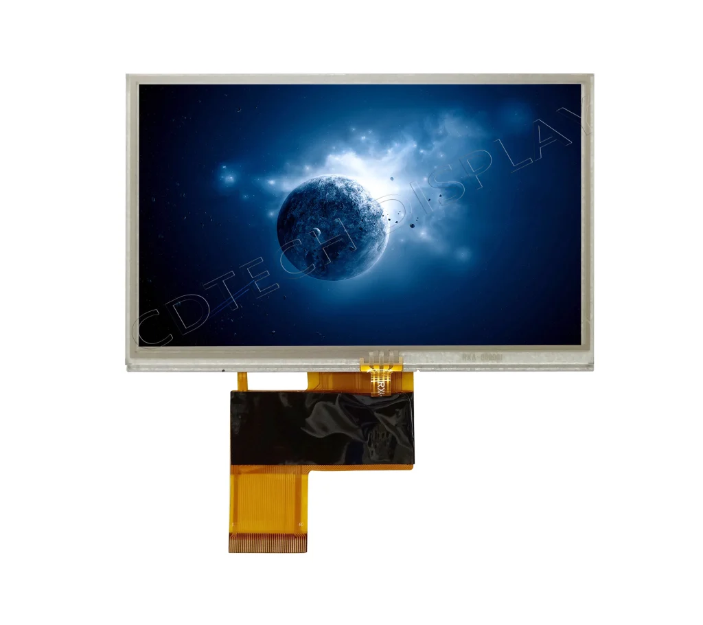 4.3″ IPS Display with Resistive Touch Panel