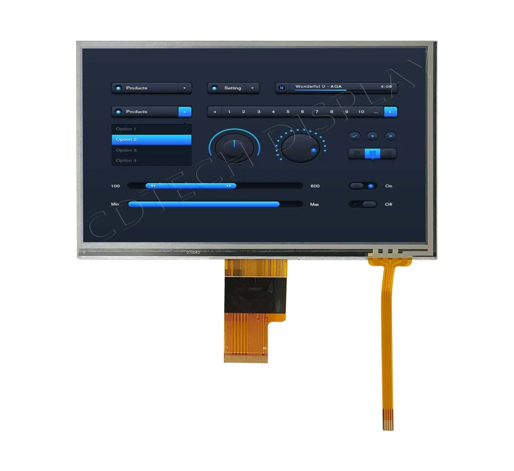 7.0″ IPS Display with Resistive Touch Panel