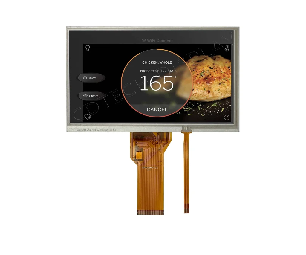 TN RGB with Resistive touch Screen