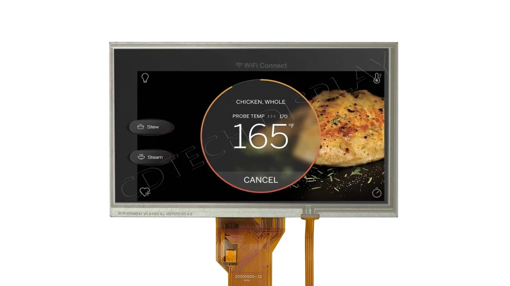 7.0″ TN RGB Display with Resistive touch Screen-1