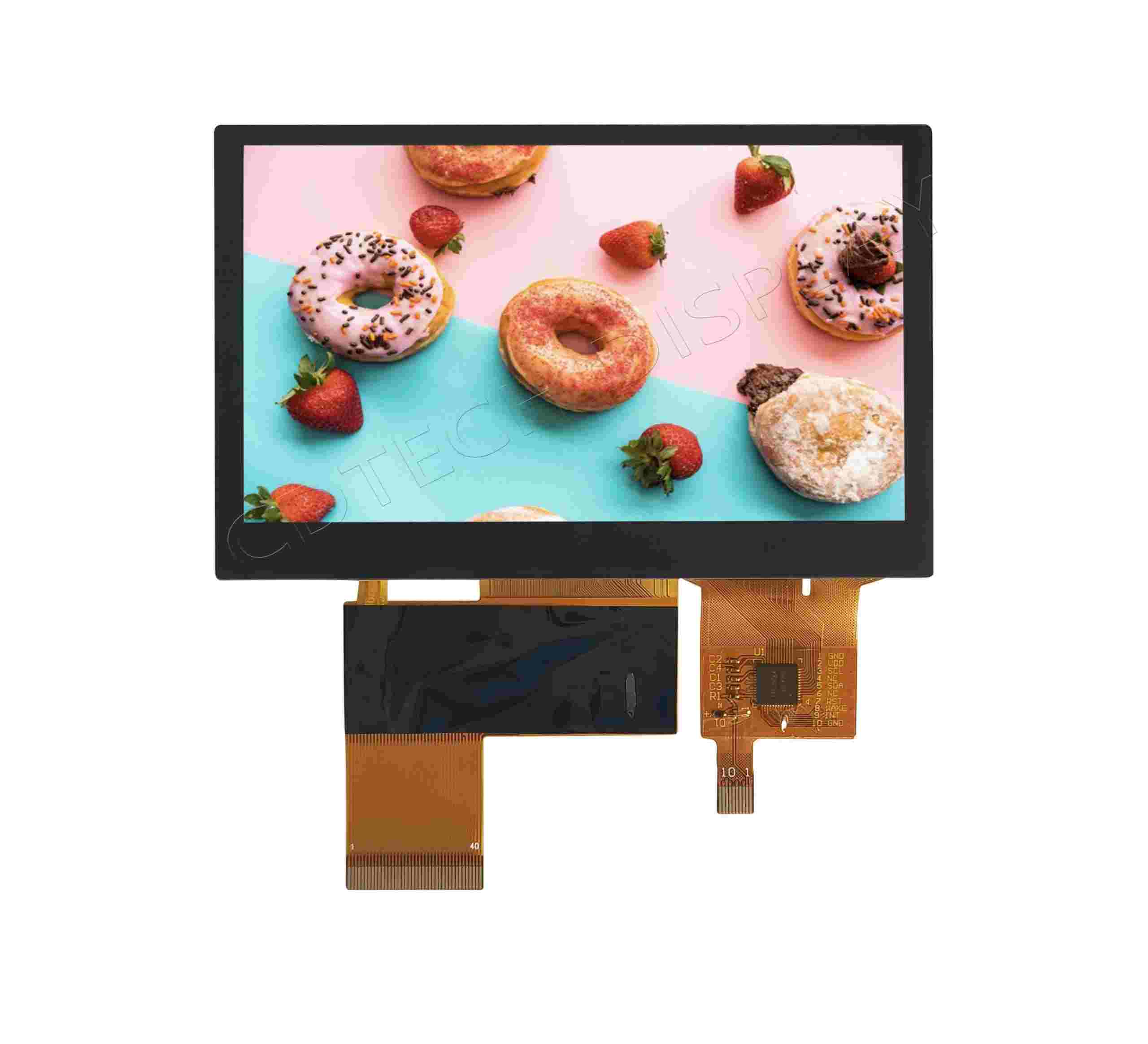 TN Display with Capactive Touch Panel Air bonded