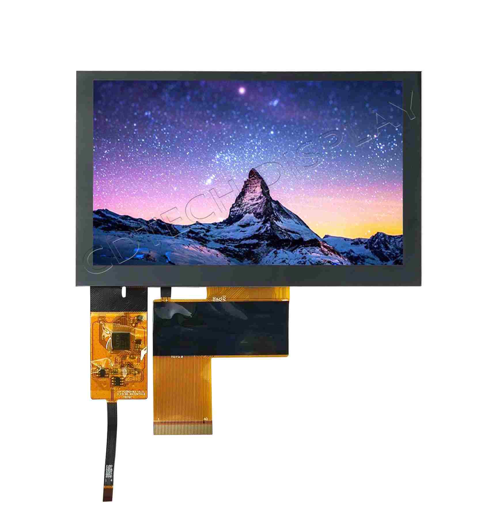 5.0 Capacitive Touch TFT LCD Module, 400 Nits
