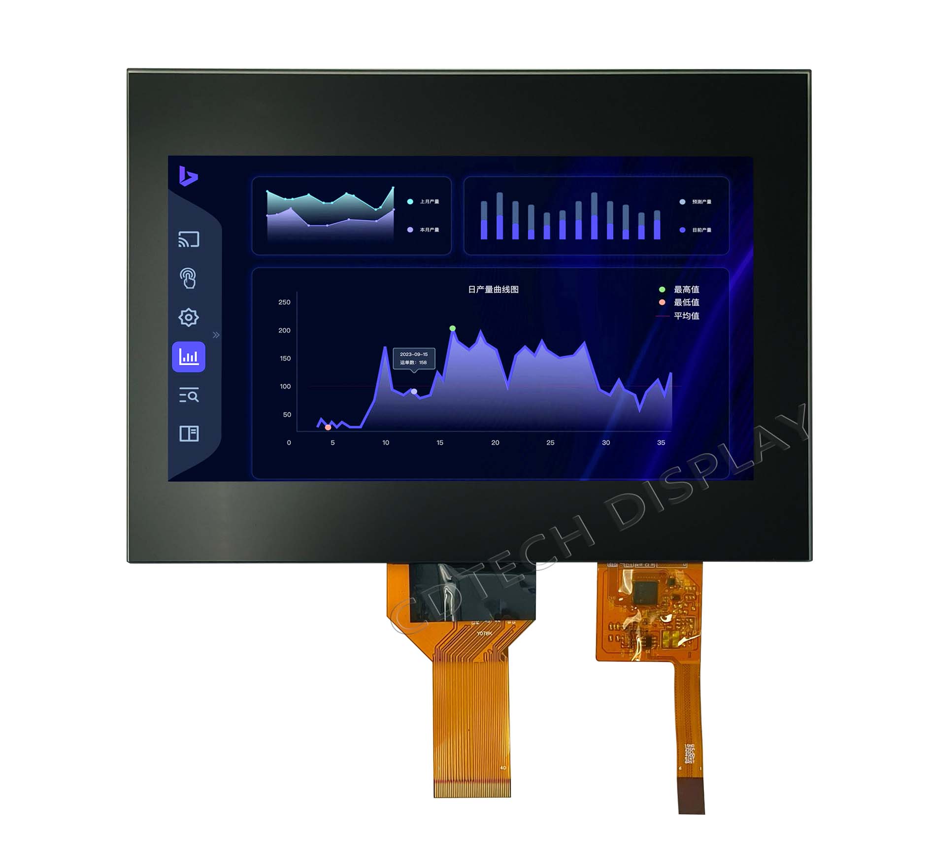 S070SWV124HP-FC124-AG front