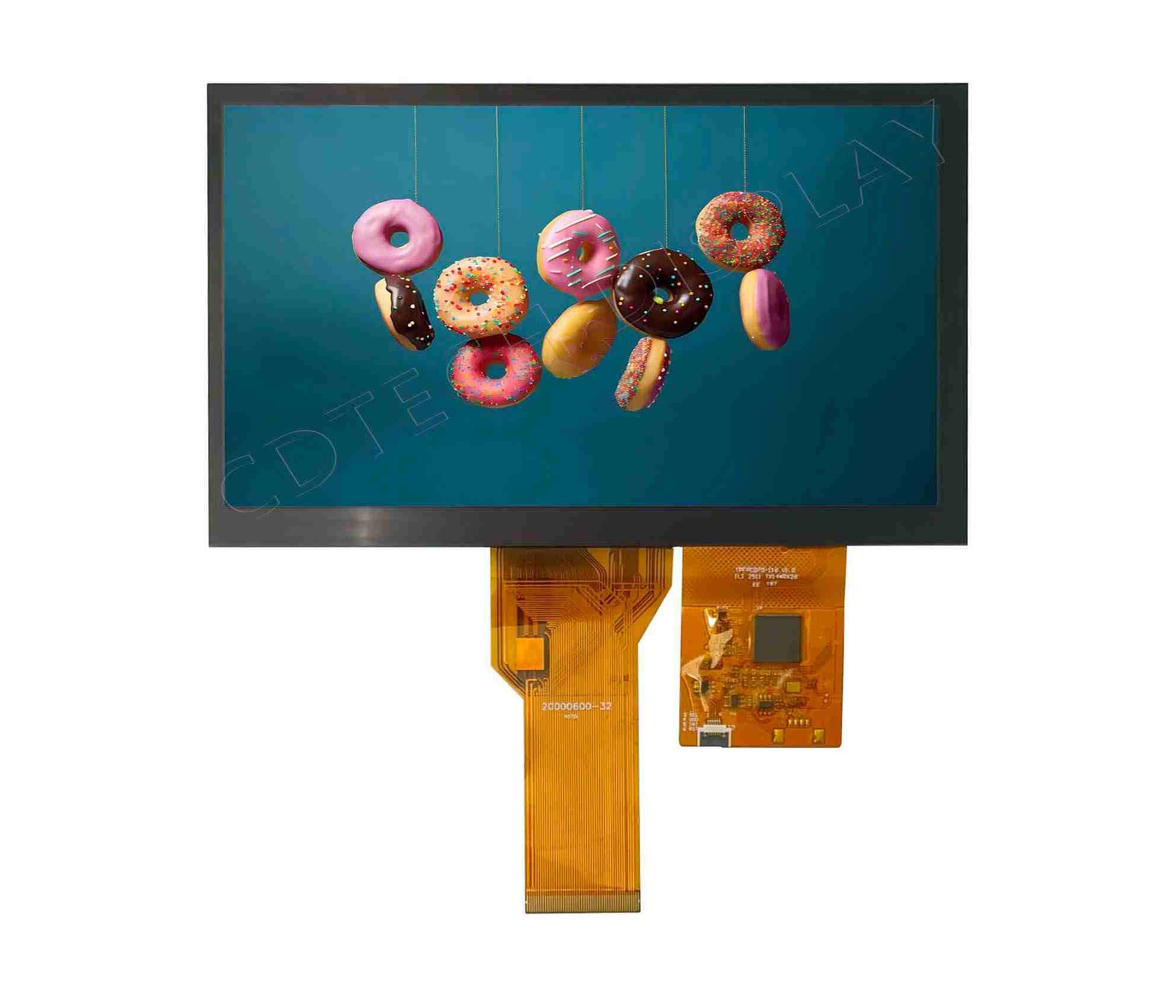 7.0 TN Display 800×480 600 Nits with Capactive Touch Panel Air bonded