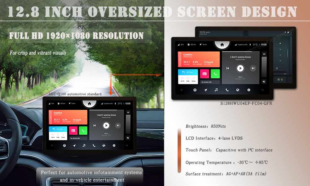 12.8 inch Car Touch Screen