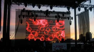 Transparent LED Display for Showcase Curtain-1