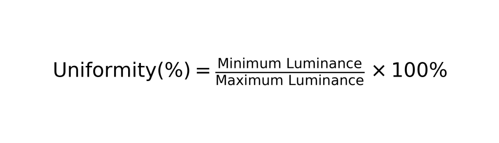 Brightness_Uniformity_Formula