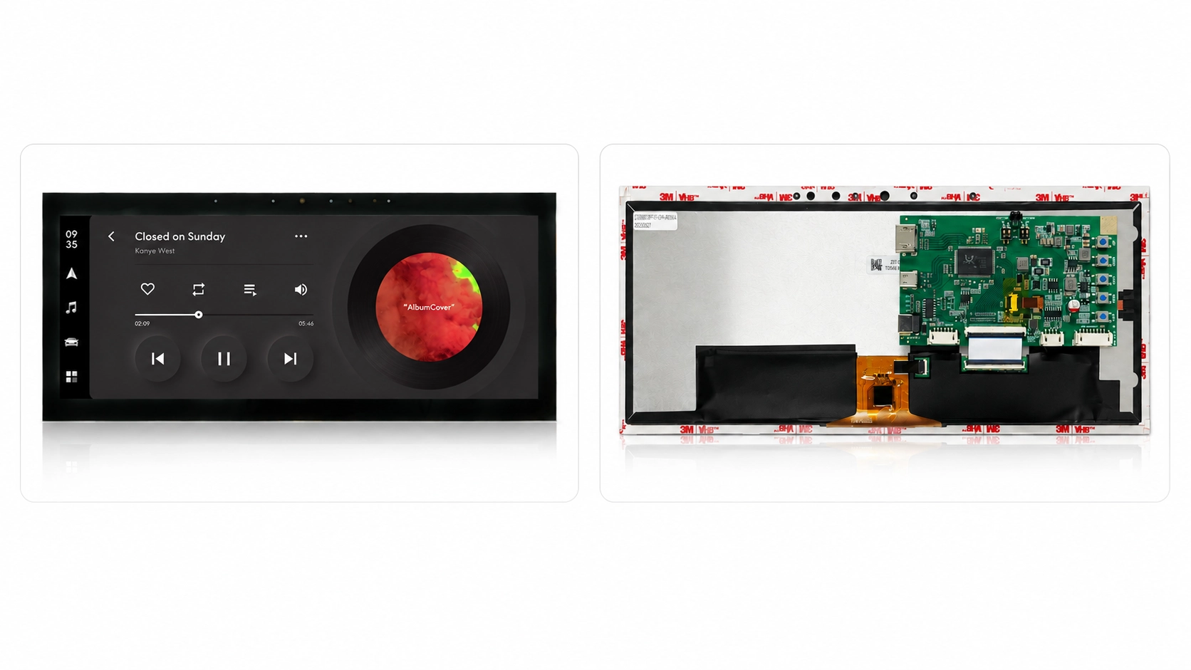 12.3-inch Automotive Bar Touch Display with HDMI