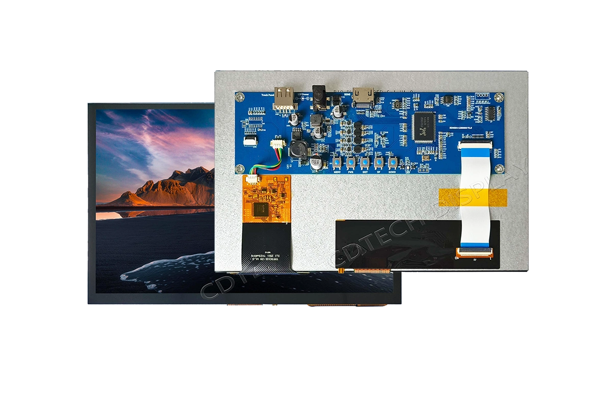 CDTech LCD display module with integrated driver board and custom FFC/FPC connections